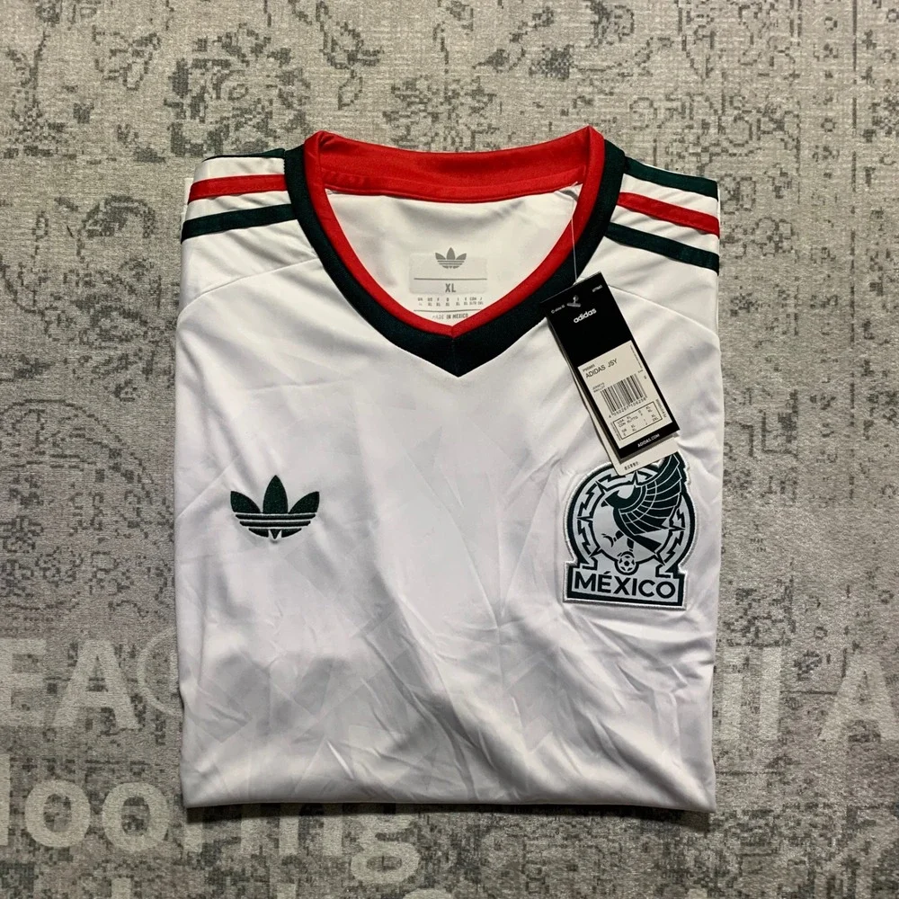 Adidas Mexico Soccer Jersey Mens XL White New Climacool National Team JSY
